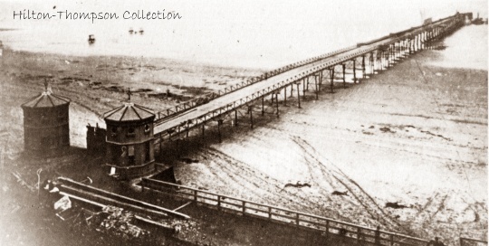 Saltburn pier in 1869