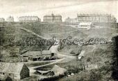 Saltburn from Cat Nab 1885 showing the newly built Assembly Hall