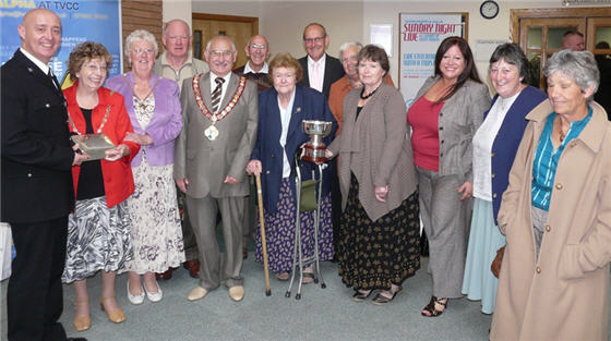 Saltburn in Bloom members with the Mayor and Mayoress of Redcar and Cleveland, Ray and Marjorie Goddard