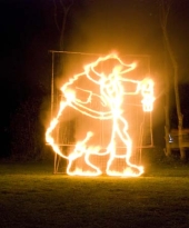 Pageant of Light fire sculpture 2008
